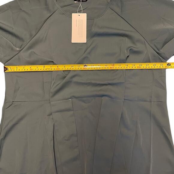 Bloomchic Sage Green Tie Front Shirt Plus Size 18/20 - Picture 4 of 8